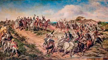 Quadro 'Independência ou Morte', de Pedro Américo, que retrata o momento da proclamação da Independência do Brasil por Dom Pedro I - Domínio Público via Wikimedia Commons