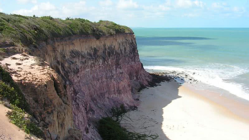 Imagem de uma falésia na praia de Pipa, no Rio Grande do Norte - Reprodução/Flickr/Tarciso Leão