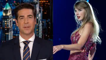 O âncora, Jesse Watters, e a cantora, Taylor Swift - Reprodução/Vídeo/X/@JesseBWatters e Getty Images