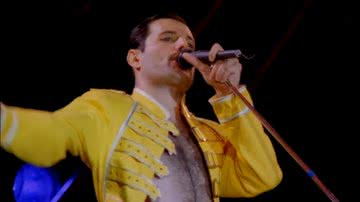 Freddie Mercury em apresentação com o Queen na Hungria - Divulgação/Youtube/VIDEO REMASTER ITA/23.12.2018