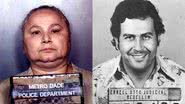 Fotografias de Griselda Blanco e Pablo Escobar, respectivamente - Domínio Público via Wikimedia Commons