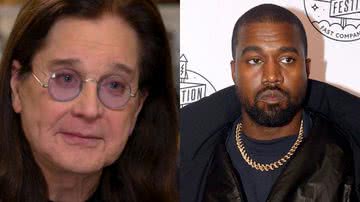 Ozzy Osbourne e Kanye West, respectivamente - Reprodução/Vídeo e Getty Images