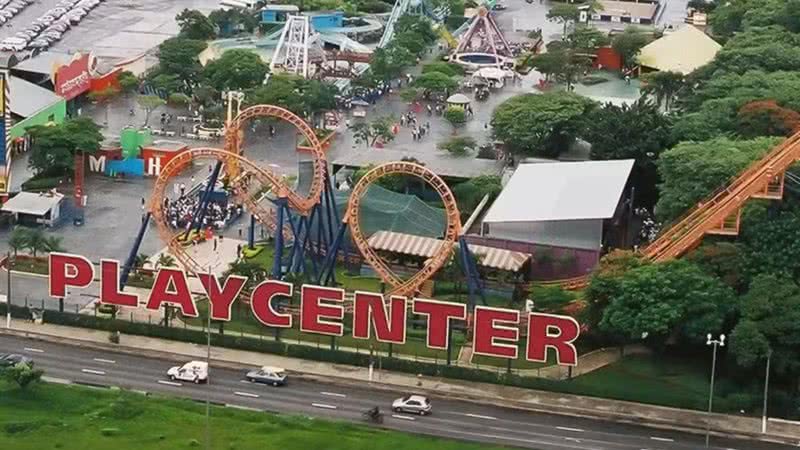 Fotografia áerea do antigo parque de diversões - Divulgação/ Grupo PlayCenter