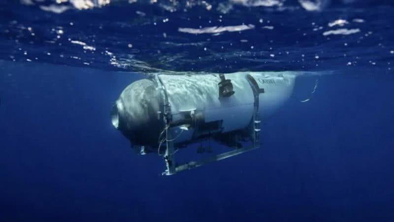 Modelo do submarino que eclodiu no oceano - Divulgação / OceanGate Expeditions