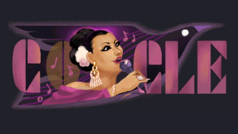 Homenagem no Doodle, do Google, a Lola Beltrán - Reprodução/Google