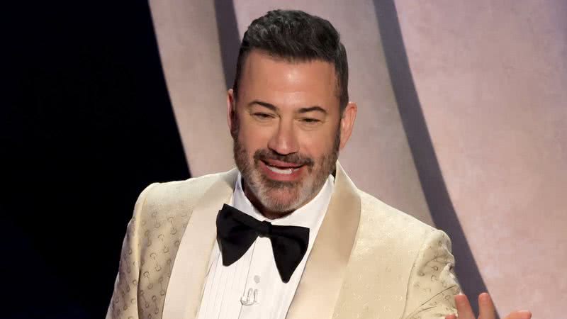 Jimmy Kimmel durante celebração do Oscar 2024 - Getty Images