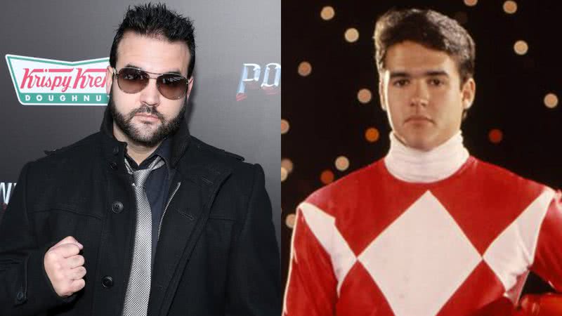 Austin St. John e seu personagem do primeiro Power Rangers, Jason Lee Scott - Getty Images / Reprodução/Fox Broadcasting Company