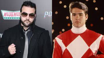 Austin St. John e seu personagem do primeiro Power Rangers, Jason Lee Scott - Getty Images / Reprodução/Fox Broadcasting Company