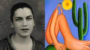 Tarsila do Amaral (à esqu.) e Abaporu, de 1928 (à dir.) - Acervo pessoal e Arquivo Nacional