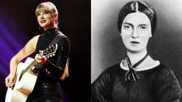 Taylor Swift (esq.) e Emily Dickinson (dir.) - Getty Images e Reprodução/Vídeo/TODAY