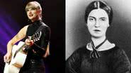 Taylor Swift (esq.) e Emily Dickinson (dir.) - Getty Images e Reprodução/Vídeo/TODAY