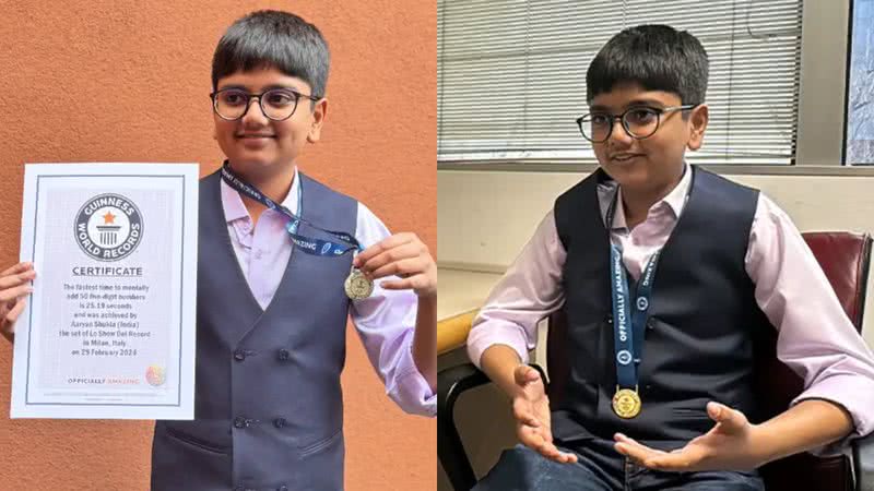 Aaryan Shukla - Divulgação/Guinness World Records