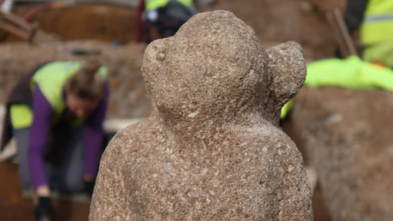 Estatueta encontrada em escavações recentes na Alemanha - Divulgação/LAD/A. Thiel