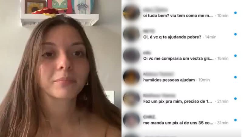 Livia Voi e os pedidos de ajuda que recebeu nas redes sociais - Reprodução/Vídeo/G1 e Reprodução/Redes Sociais/X/@livia_voi