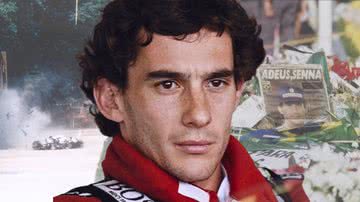 Ayrton Senna - Montagem com fotos Getty Image