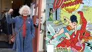 Trina Robbins e seu primeiro quadrinho da Mulher-Maravilha - Reprodução/Facebook/Casey Robbins