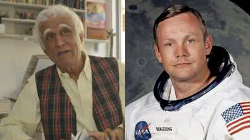 Ziraldo (à esqu.) e Neil Armstrong (à dir.) - Tomaz Silva/ABr e Divulgação/NASA