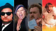 John Belushi, Sam Kinison, John Candy e Chris Farley - Reprodução e IMDB