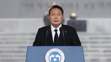 O presidente sul-coreano Yoon Suk Yeol - Getty Images