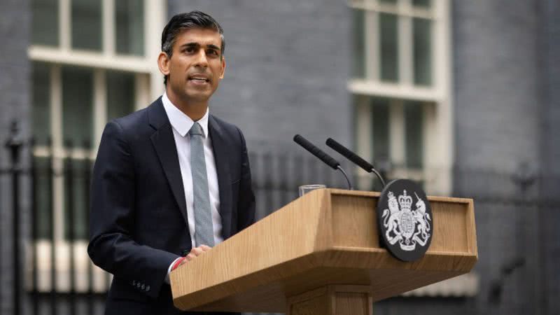 O primeiro-ministro britânico Rishi Sunak - Getty Images