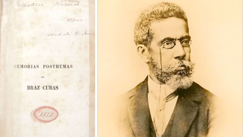 Volume de Memórias Póstumas dedicado à Fundação Biblioteca Nacional pelo próprio Machado de Assis - Wikimedia Commons/Domínio Público/Academia Brasileira de Letras