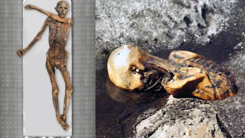 Ötzi foi encontrado no ano de 1991 na região dos Alpes tiroleses e, desde então, tem sido objeto de estudos - Divulgação/Museu de Arqueologia de Tirol do Sul