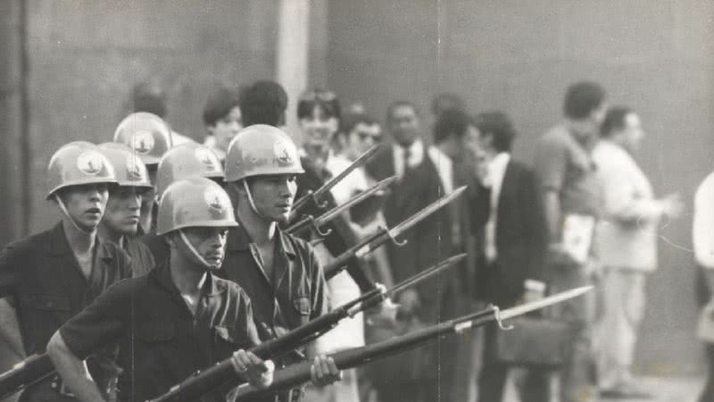 Manifestação contra a ditadura militar no Brasil - Arquivo Nacional