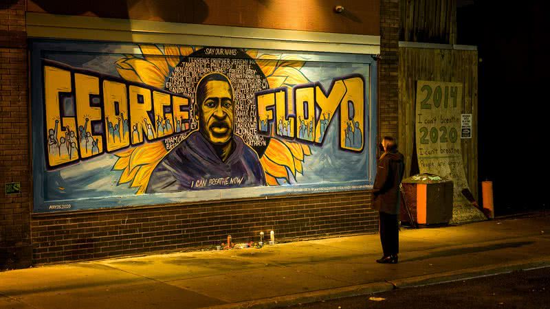 Mural em homenagem à George Floyd nos Estados Unidos - Getty Images