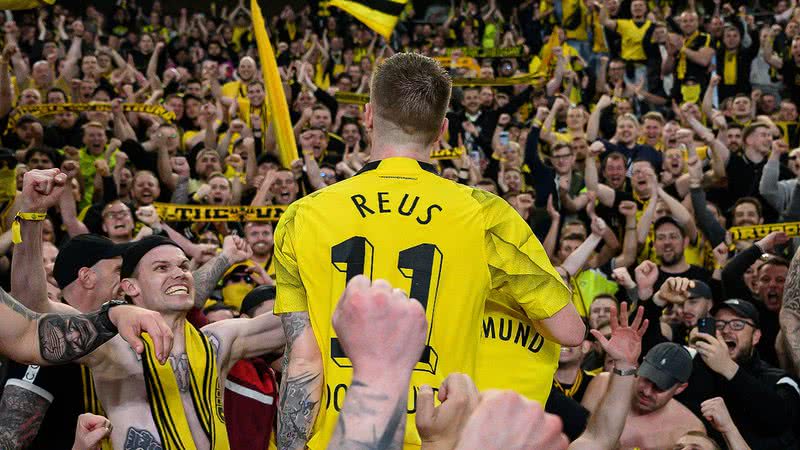 Marco Reus comemorando a classificação do Borussia Dortmund para a final da Champions League - Getty Images