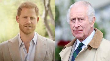 Príncipe Harry e o rei Charles III - Getty Images