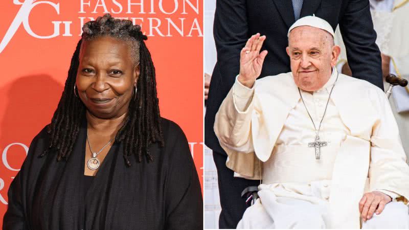 Whoopi Goldberg e Papa Francisco - Getty Images