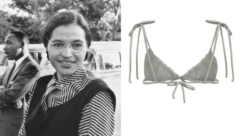 Biquíni inspirado em Rosa Parks - Wikimedia Commons/USIA e Divulgação