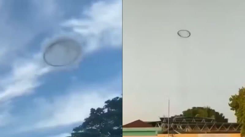 Suposto Óvni observado no céu de Valencia, na Venezuela - Divulgação/X