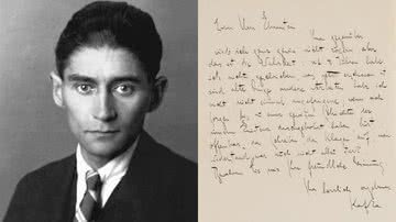 Franz Kafka e a carta - Domínio Público via Wikimedia Commons / Divulgação/Sotheby's