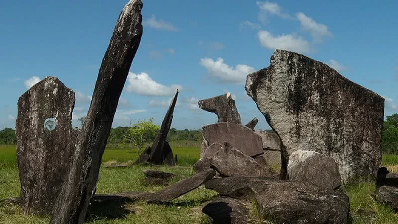 Monumento de granito no Amapá - Reprodução/IPHAN