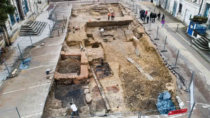 Necrópole encontrada na França - Divulgação/Inrap