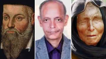 Nostradamus, Kushal Kumar e Baba Vanga - Domínio Público e Divulgação