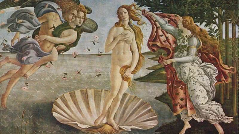 'O Nascimento de Vênus', de Sandro Botticelli - Domínio Público via Wikimedia Commons