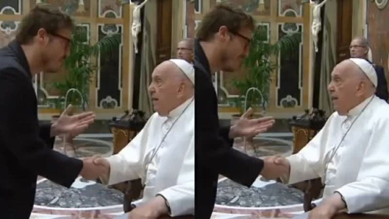 Momento entre Papa Francisco e Fábio Porchat - Reprodução/Instagram/@fabioporchat