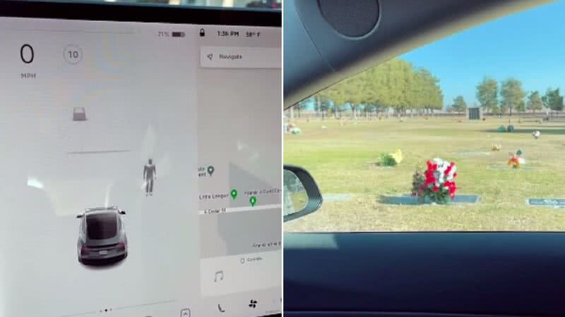 Tesla decta suposto fantasma em vídeo viral - Reprodução/Video