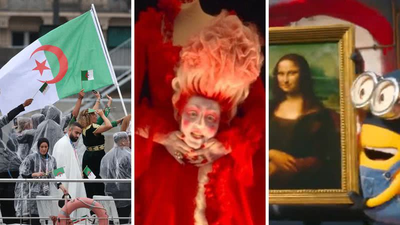 Referências históricas marcam a abertura das Olimpíadas de Paris - Getty Images; Reprodução/Redes Sociais; Reprodução/Redes Sociais