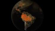 Imagens divulgadas pela NASA mostram formação de 'nuvem' de CO2 - Reprodução/ NASA Goddard