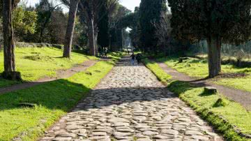 Via Ápia, conhecida como a “rainha das estradas de longa distância" - Divulgação/Unesco