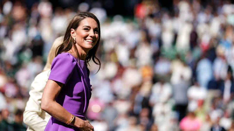 Princesa Kate Middleton durante a final de Wimbledon - Getty Images