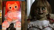 A verdadeira Annabelle (à esqu.) e a boneca do filme (à dir.) - Reprodução e Divulgação