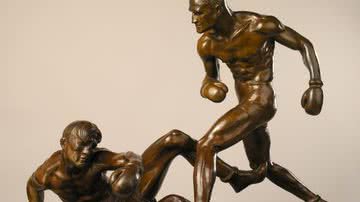 Escultura The Knockdown feita por Mahonri Young, dos EUA,  leva ouro nos Jogos de 1932 - Smithsonian American Art Museum