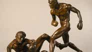 Escultura The Knockdown feita por Mahonri Young, dos EUA,  leva ouro nos Jogos de 1932 - Smithsonian American Art Museum