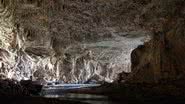 Fotografia tirada de dentro de uma caverna do Parque Estadual de Terra Ronca - Foto por Danilo Curado pelo Wikimedia Commons