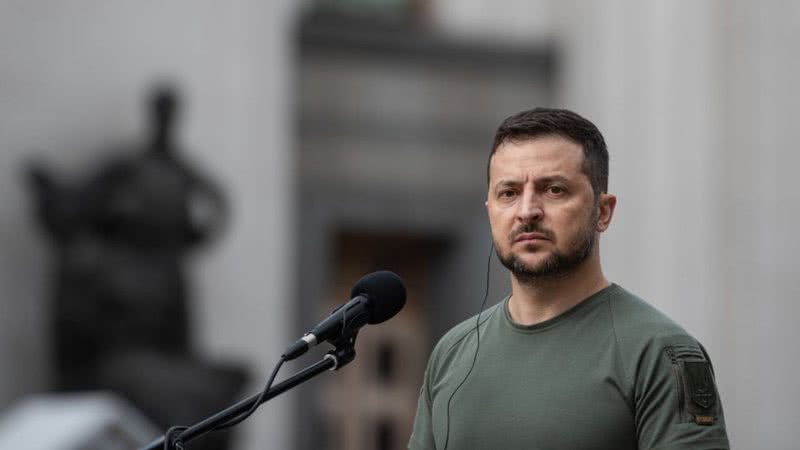 O presidente ucraniano Volodymyr Zelensky - Getty Images