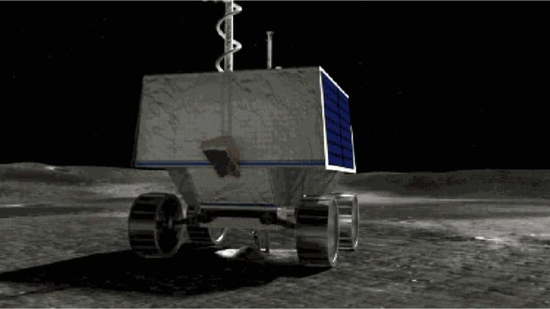 Ilustração de rover em superfície lunar - Divulgação/Ames Research Center